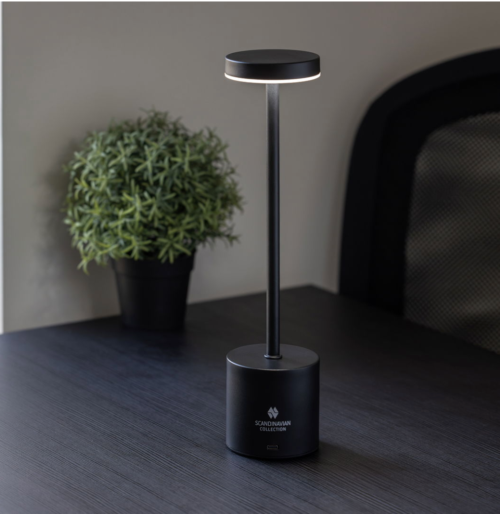 Touch bordslampa i svart